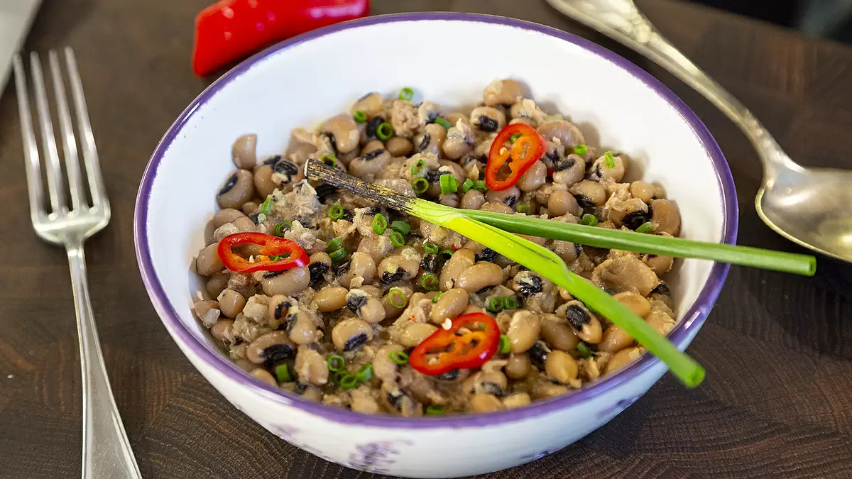 Нежное сочетание: фасоль с тунцом в сливочном соусе