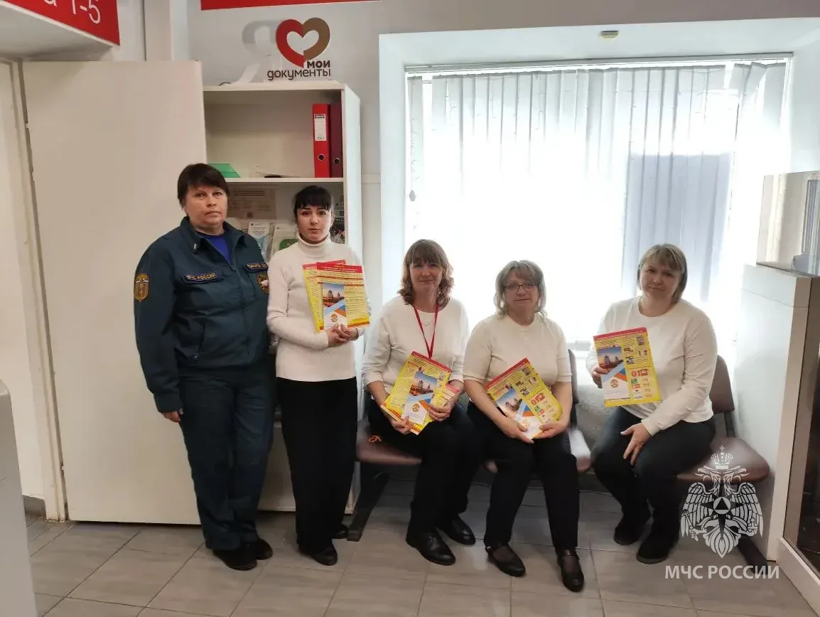 Знания - лучшая защита!. Специалисты управления надзорной деятельности и профилактической работы Главного управления МЧС России по Новгородской области провели противопожарный инструктаж для работников многофункционального...