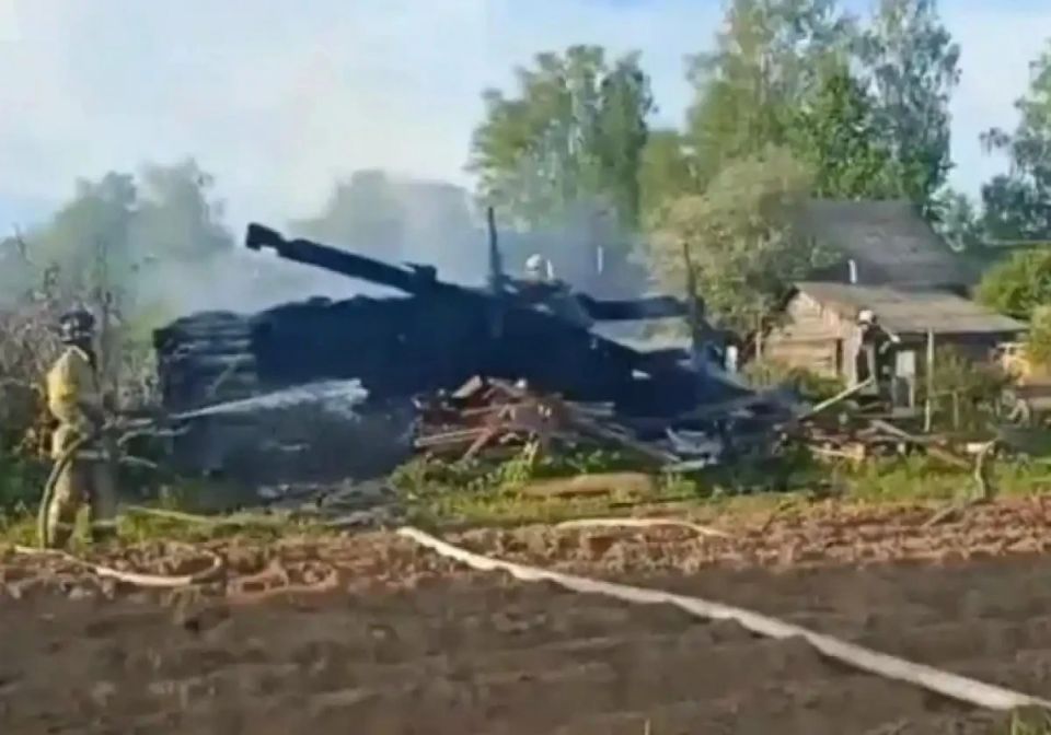 В Новгородском округе сгорела баня