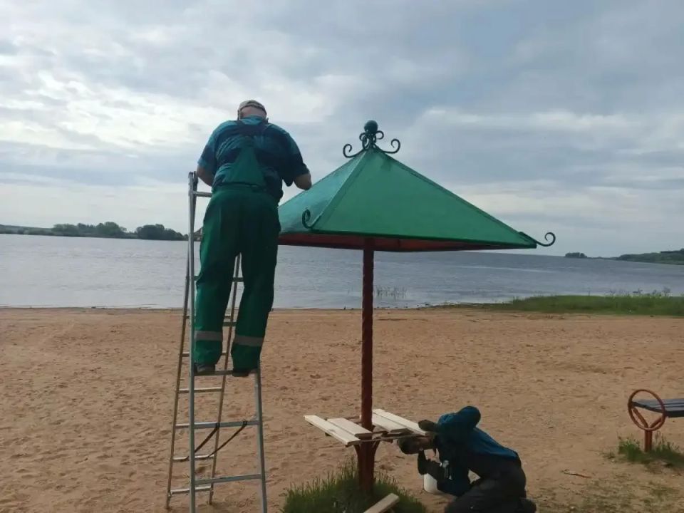 Пляжи Великого Новгорода готовят к купальному сезону
