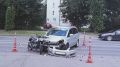 В Великом Новгороде в аварии с нарушителем ПДД пострадал мотоциклист