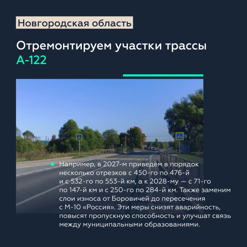 Продолжаем приводить к нормативу трассы Новгородской области Продолжаем приводить к нормативу трассы Новгородской области