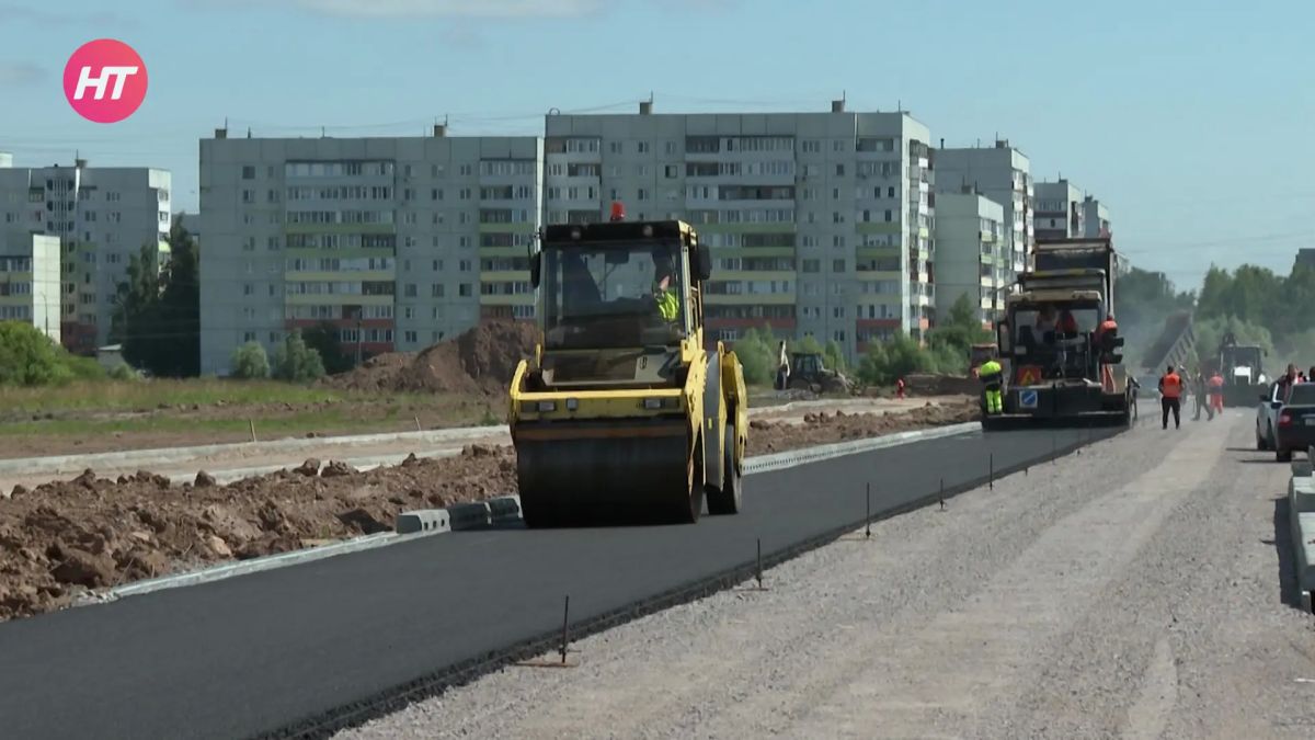 В Западном районе продолжается строительство моста и новой дороги В Западном районе продолжается строительство моста и новой дороги