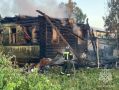 На улице Гоголя в Валдае сгорел деревянный жилой дом