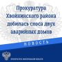 Прокуратура Хвойнинского района провела проверку соблюдения законодательства при переселении граждан из ветхого и аварийного жилья