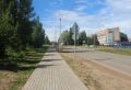 Пешеходную зону на улице Магистральной в Окуловке замостили плиткой