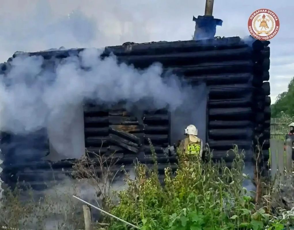 Хозяйку сгоревшего дома в Пестовском округе госпитализировали с ожогами