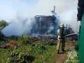 В новгородской деревне Здринога сгорела баня