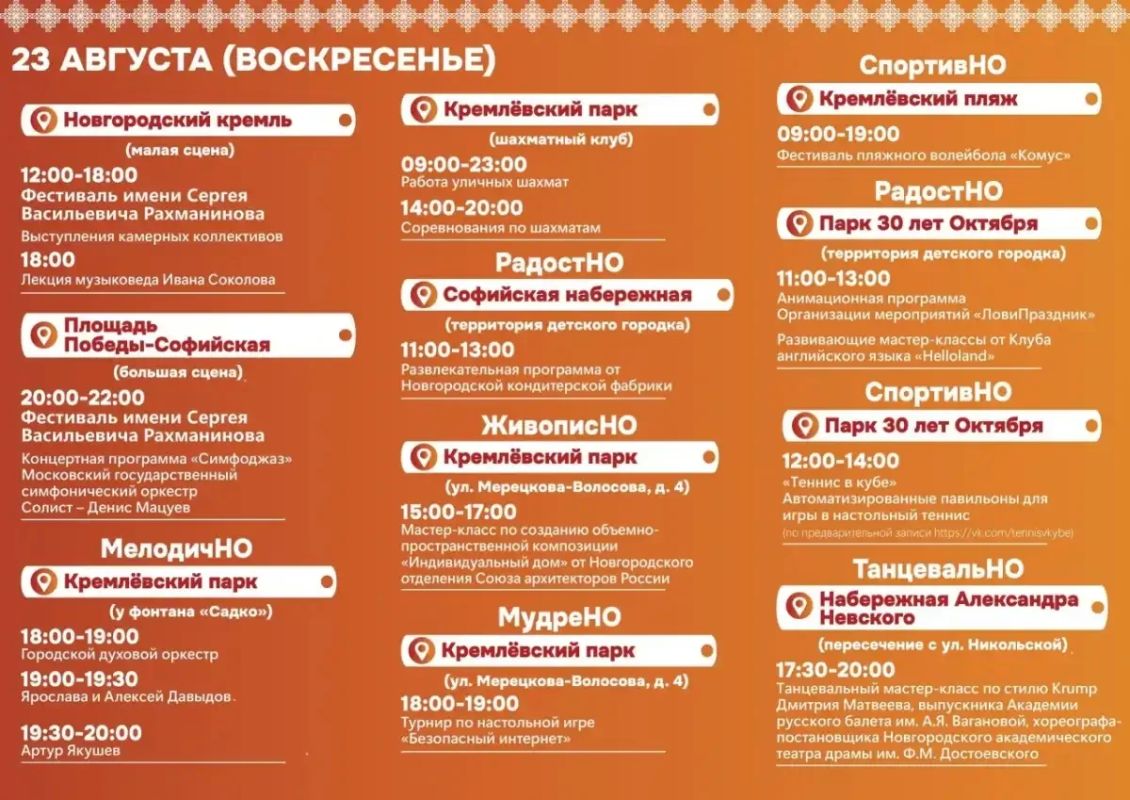 Стартуют предпоследние выходные фестиваля «Новгородское лето» Стартуют предпоследние выходные фестиваля «Новгородское лето»