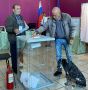 Новгородцы приходят на выборы вместе с домашними питомцами