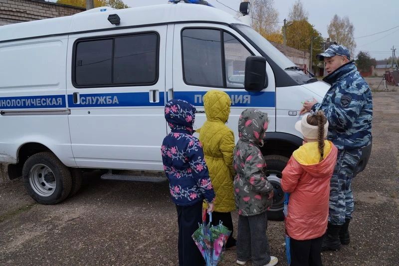 Боровичские школьники познакомились с работой полицейских-кинологов Боровичские школьники познакомились с работой полицейских-кинологов