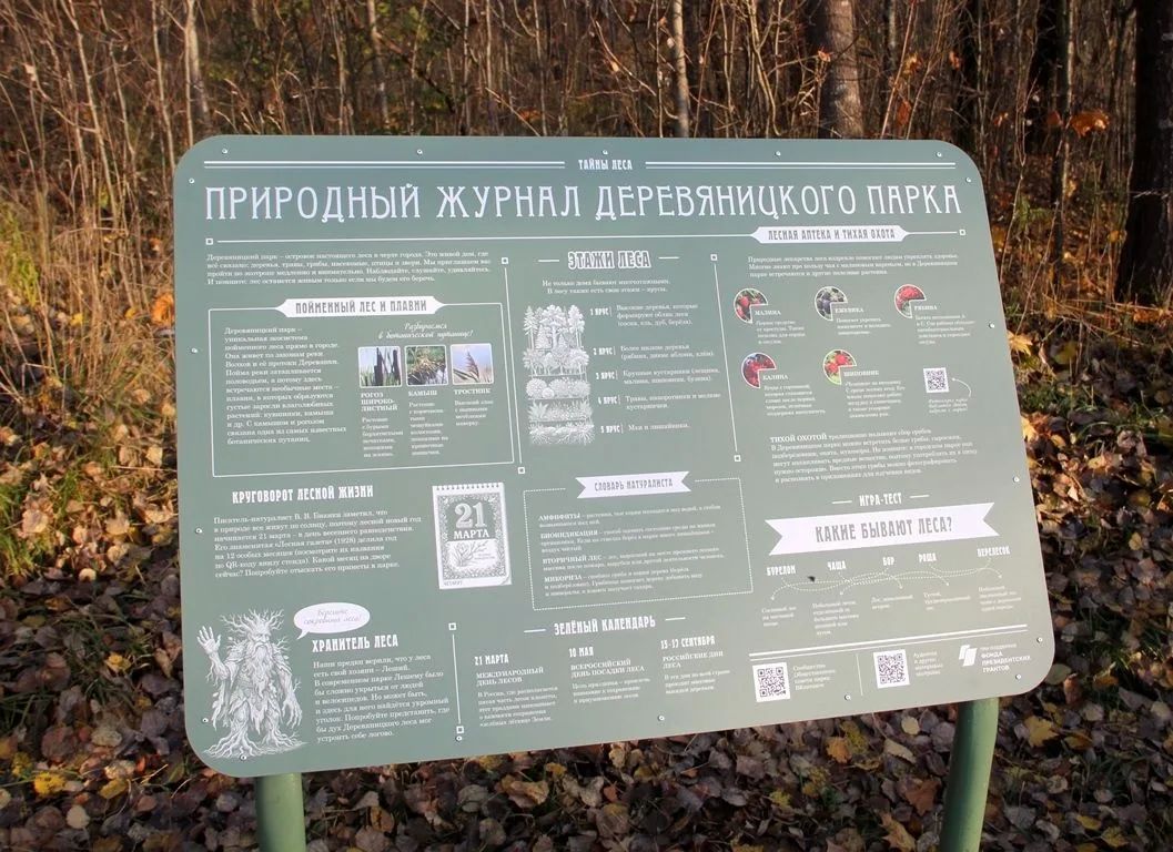 В Деревяницком парке установили рассказывающие о местной природе стенды В Деревяницком парке установили рассказывающие о местной природе стенды